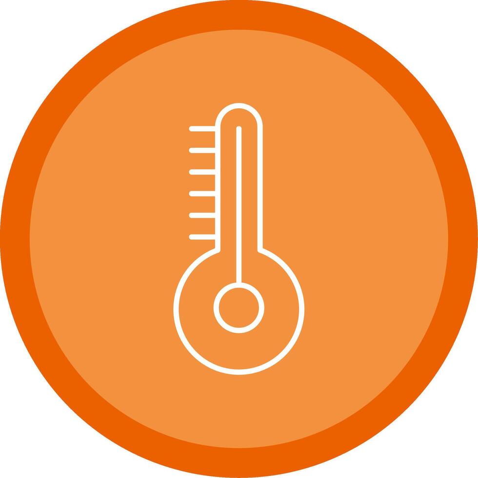 Temperature Line Multi Circle Icon vector