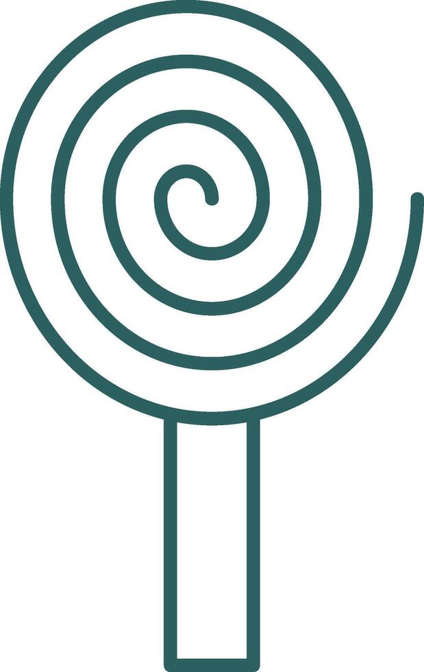 Spiral Line Gradient Round Corner Icon vector