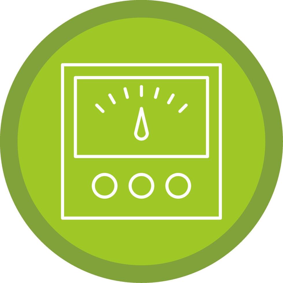 Voltage Indicator Line Multi Circle Icon vector