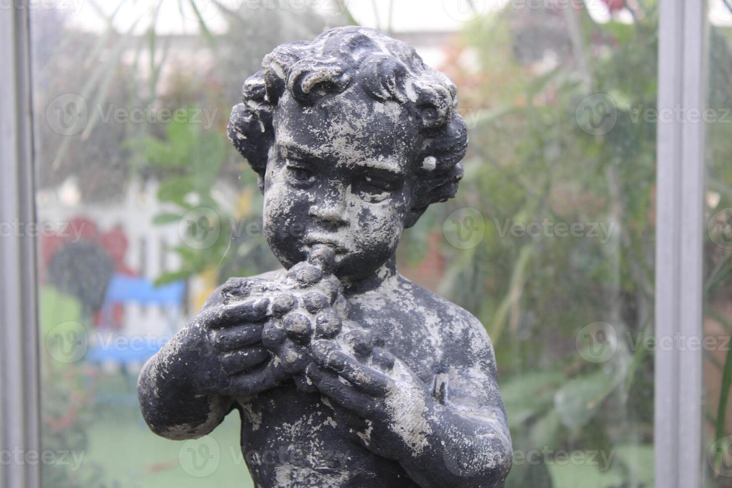 Garden Statue Close Up In Detail photo