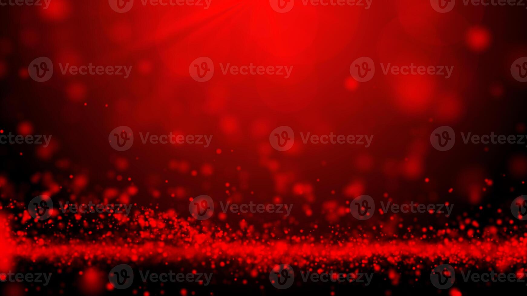 abstract red technology particles wave digital background photo