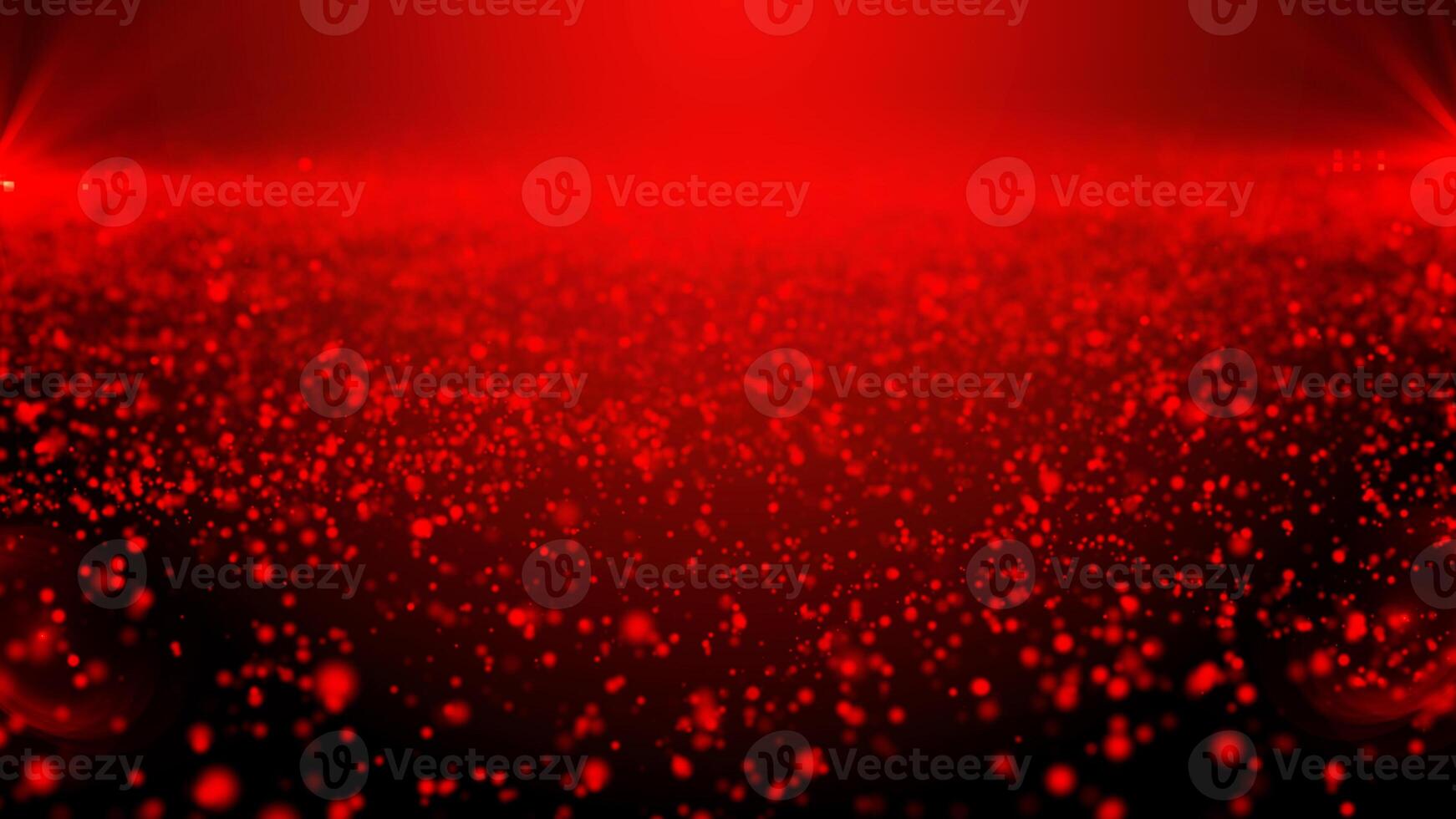 abstract red technology particles wave digital background photo