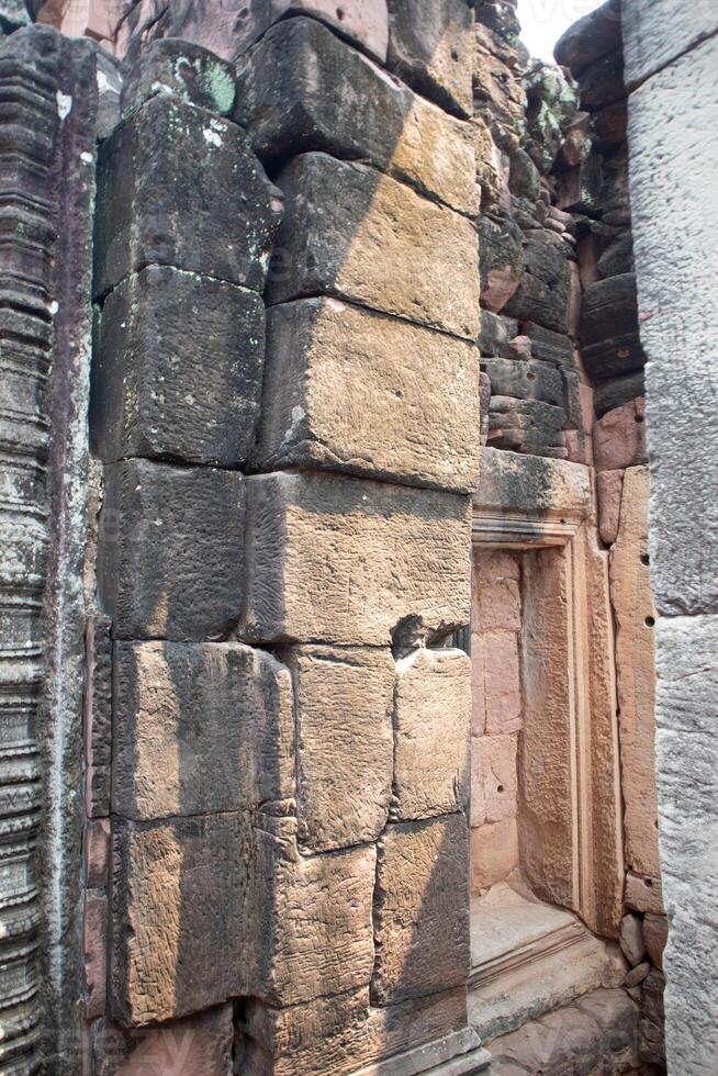 phimai Roca castillo antiguo a histórico parque, phimai distrito, nakhon ratchasima foto