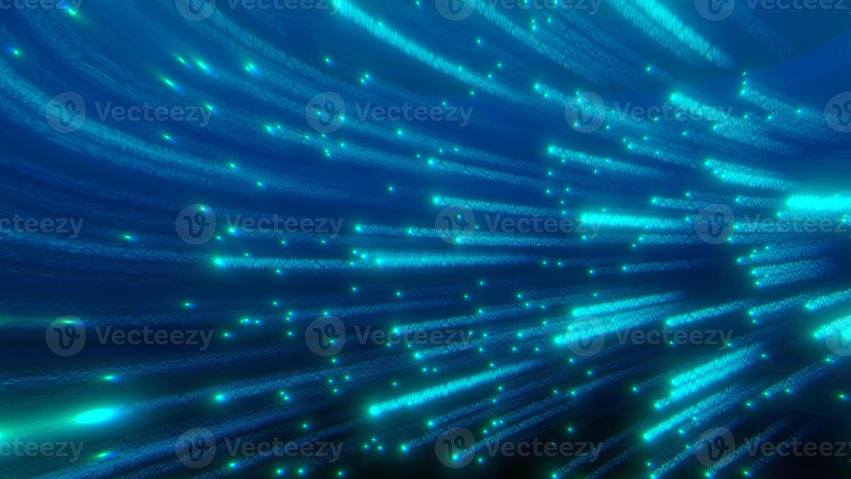 abstract blue digital flowing warp light speed background photo