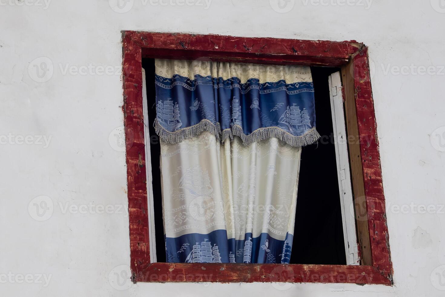 Beautiful facade of the houses at the historical downtown of the heritage town of Salamina located at the Caldas department in Colombia. photo