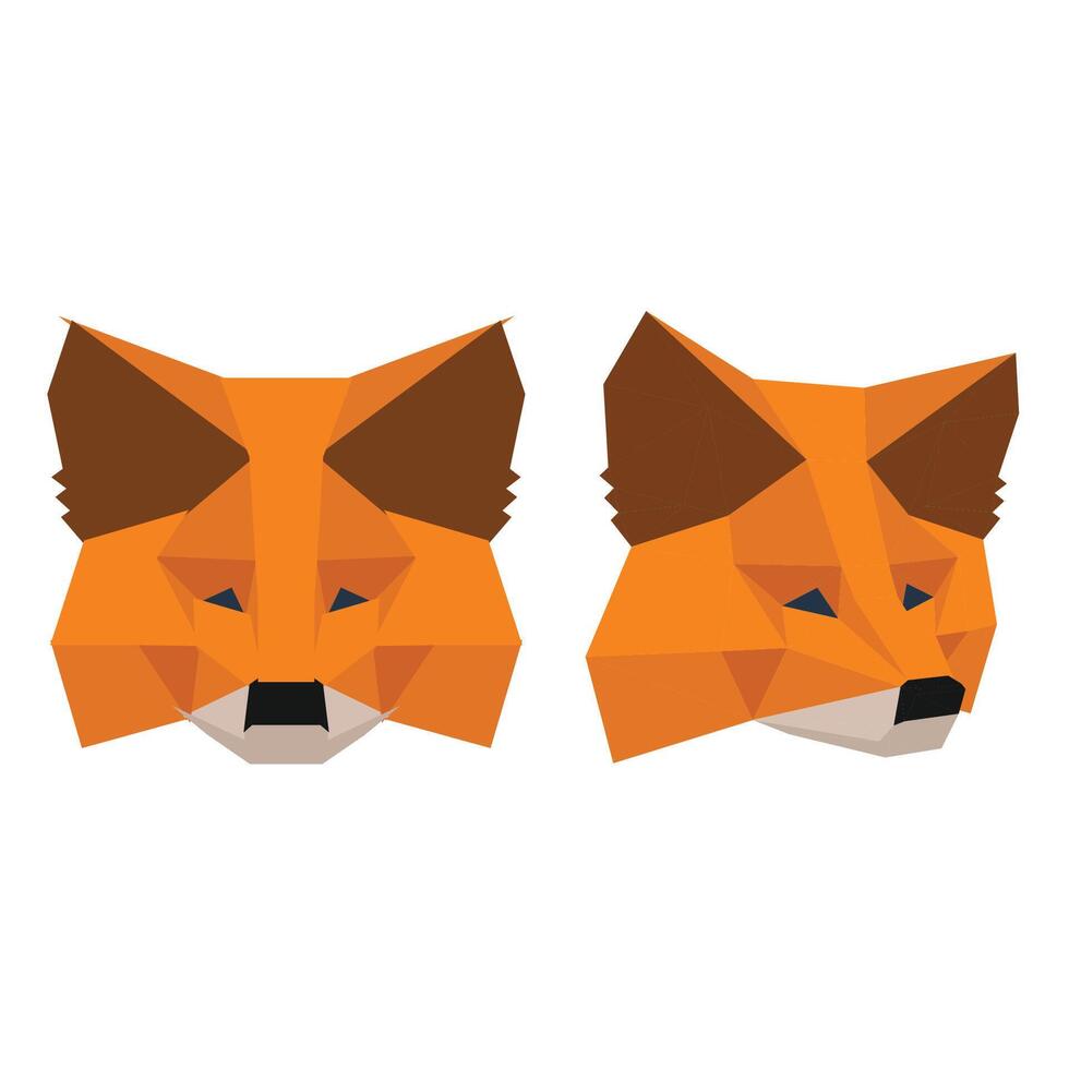 Metamask Logo Icon and Illustration vector