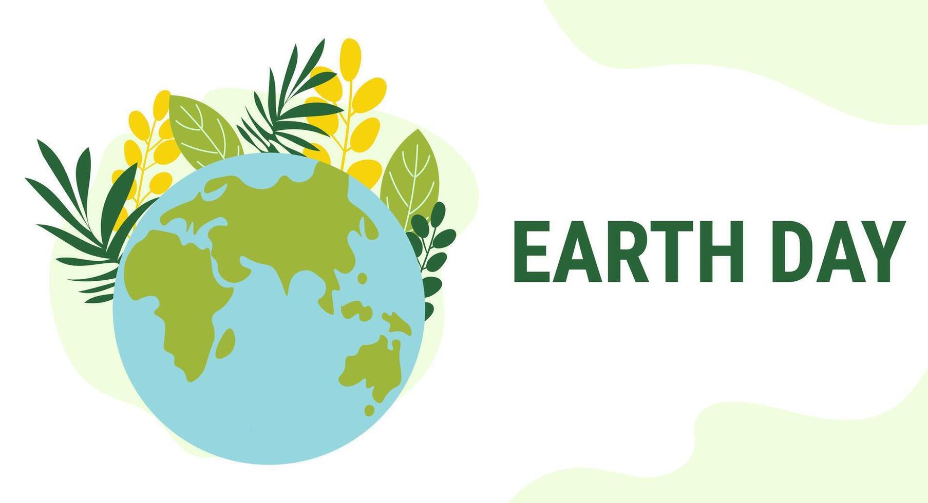 Ecology concept. Earth day. illustration. Web template for internet sites. vector