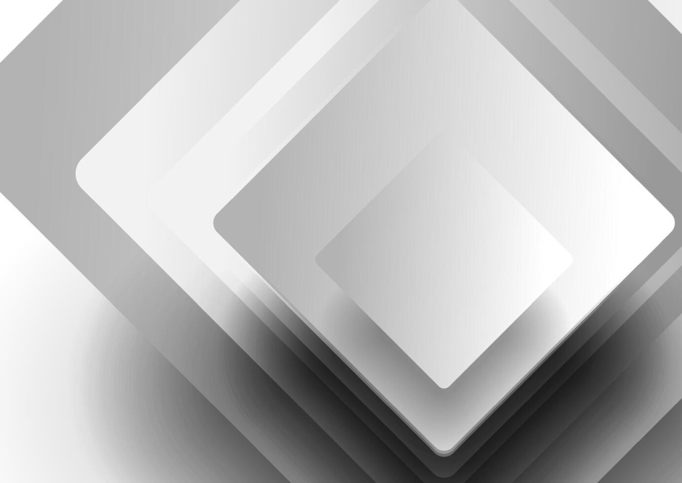 Grey white abstract minimal background with squares vector