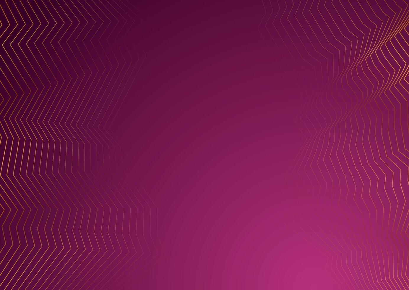 Golden curved wavy lines abstract luxury background vector