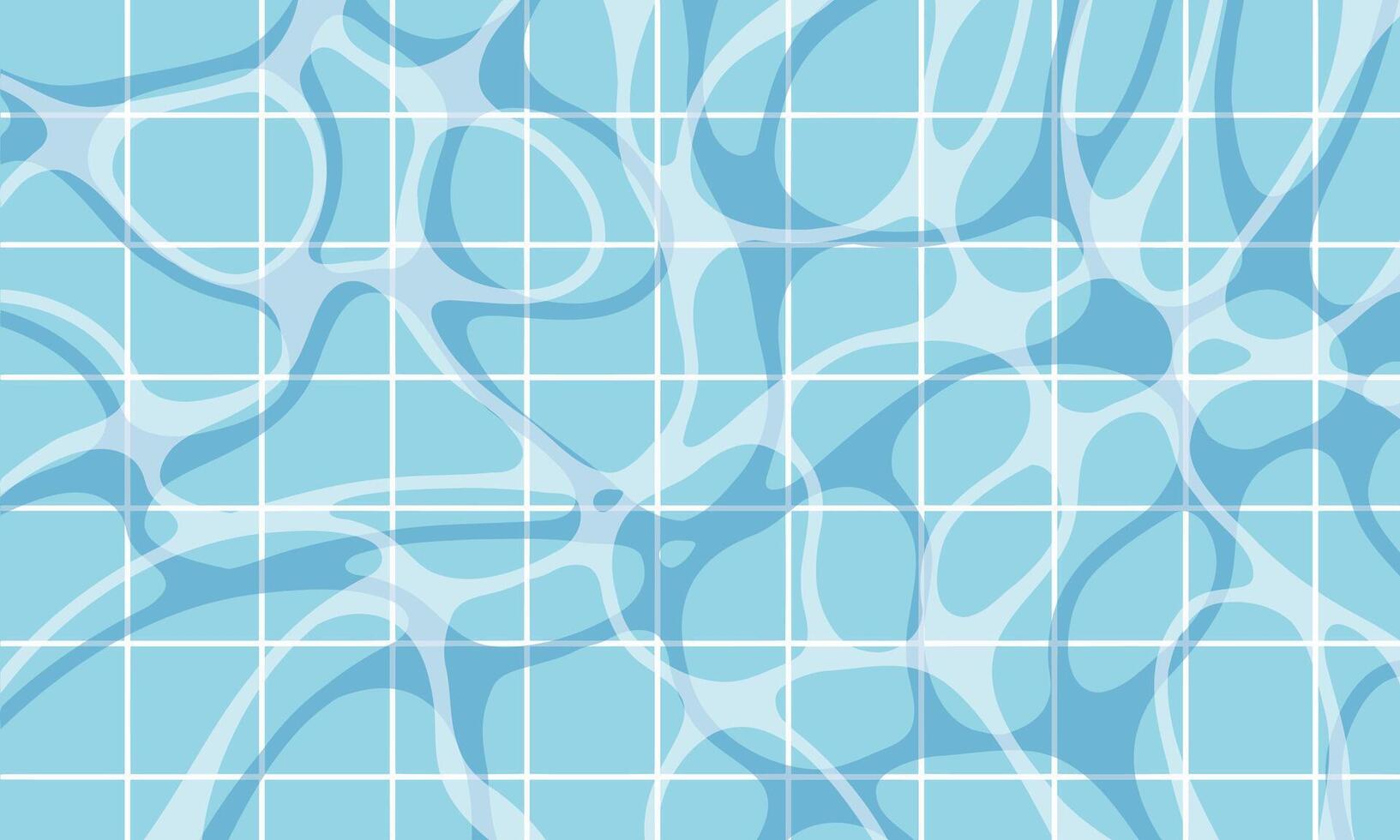 Turquoise rippled water texture background. Shining blue water ripple pool abstract vector