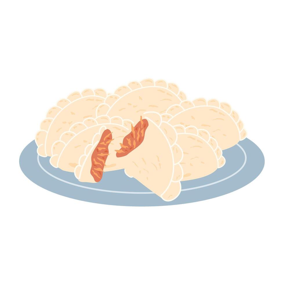 cireng or aci digoreng is is a Traditional Street Food illustration vector