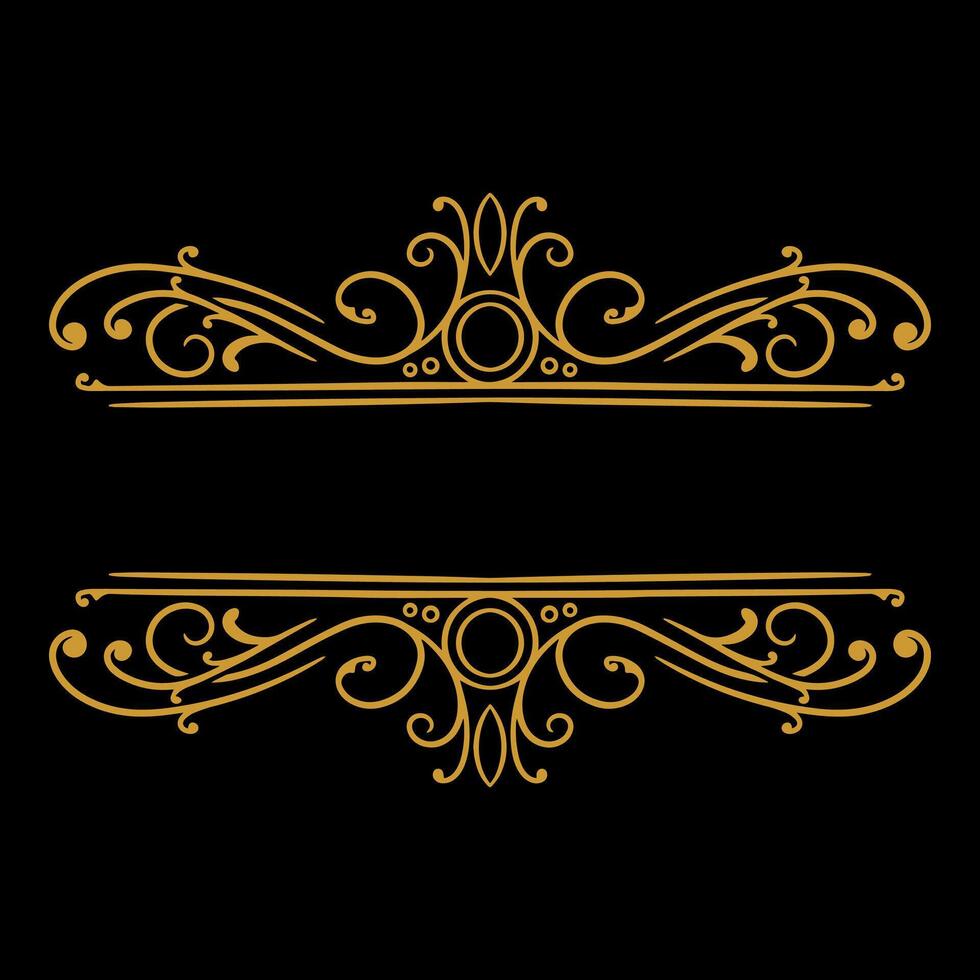 Clásico frontera diseño ornamento Boda decoración vector