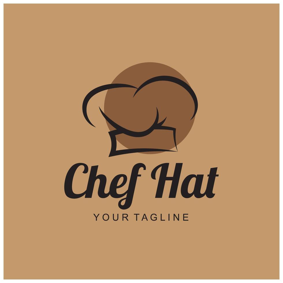 chef logo chef hat cooking and catering logo vektor design vector