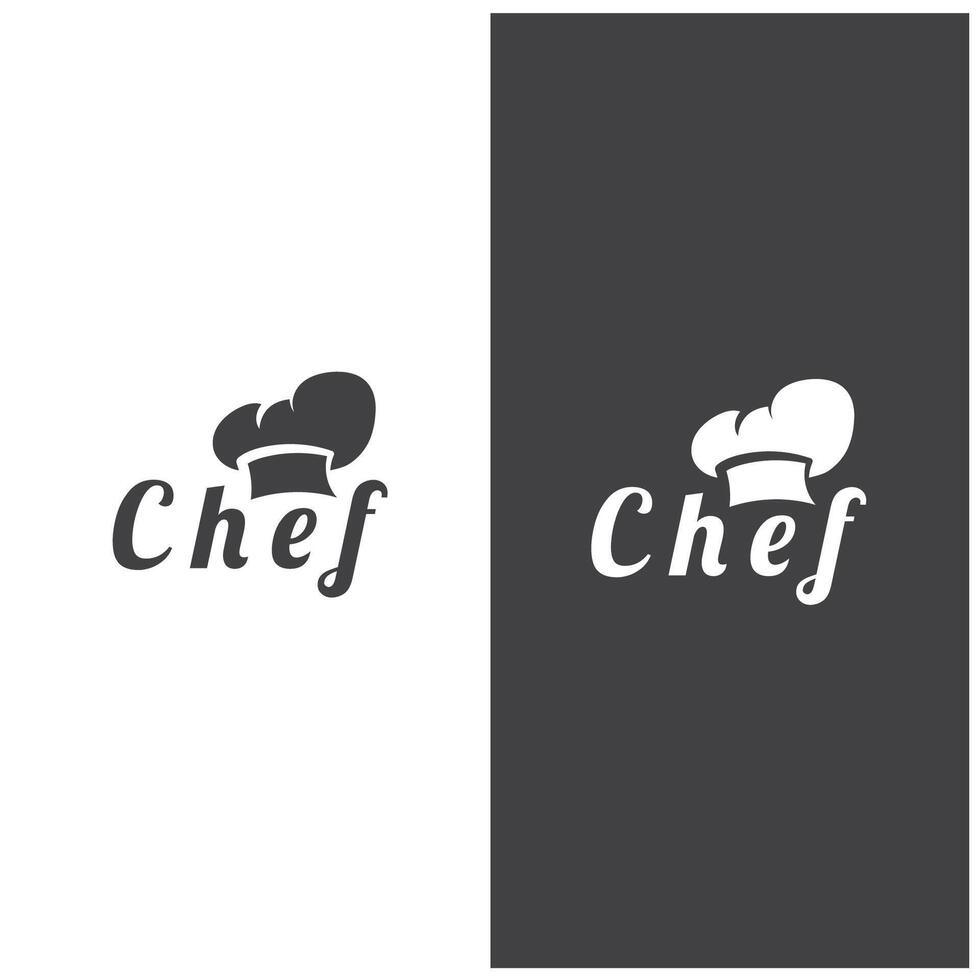 chef logo chef hat cooking and catering logo vektor design vector