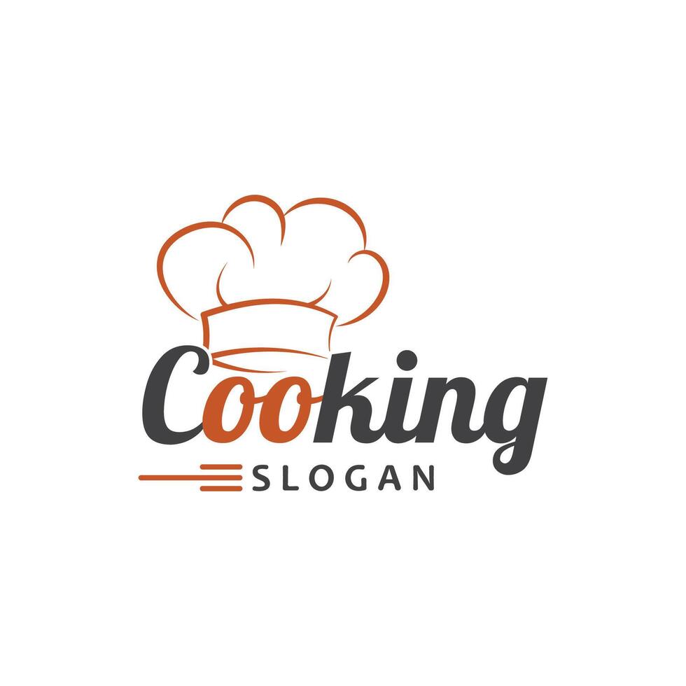 cocinero logo cocinero sombrero Cocinando y abastecimiento logo vektor diseño vector