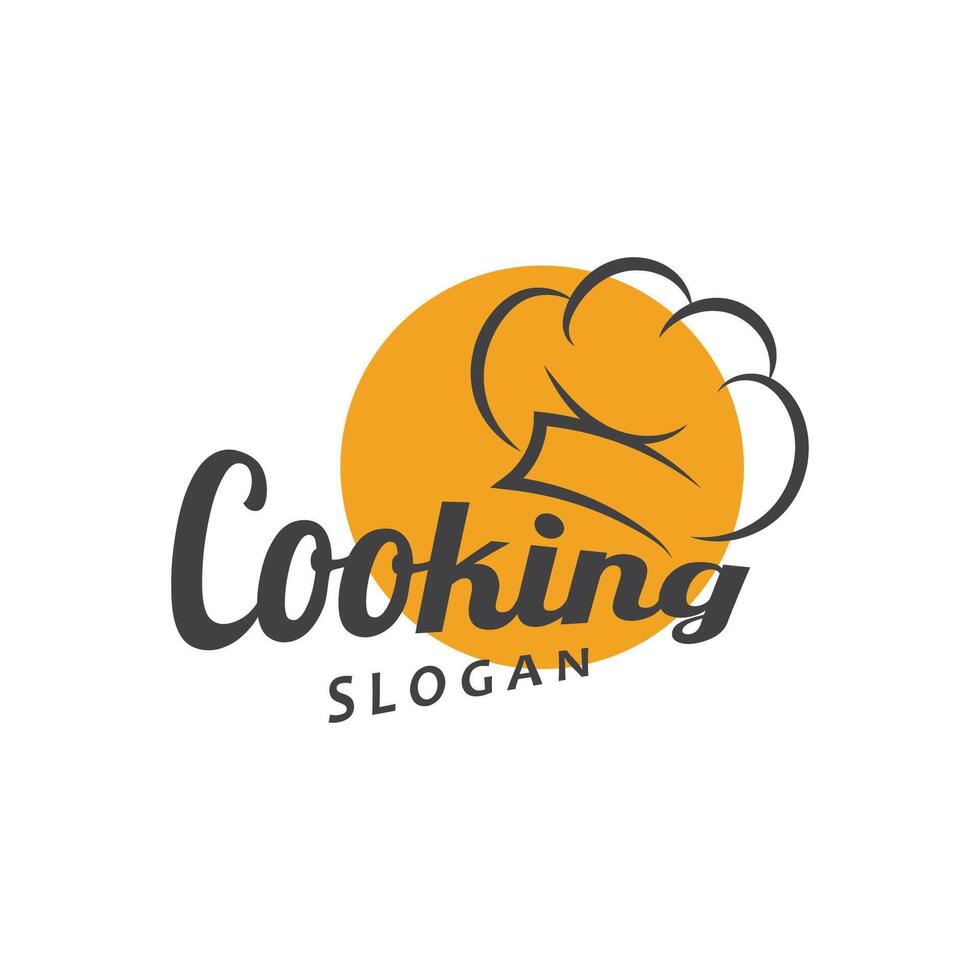 cocinero logo cocinero sombrero Cocinando y abastecimiento logo vektor diseño vector