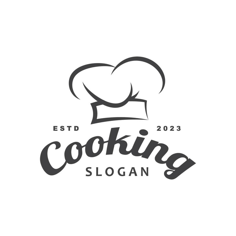 chef logo chef hat cooking and catering logo vektor design vector