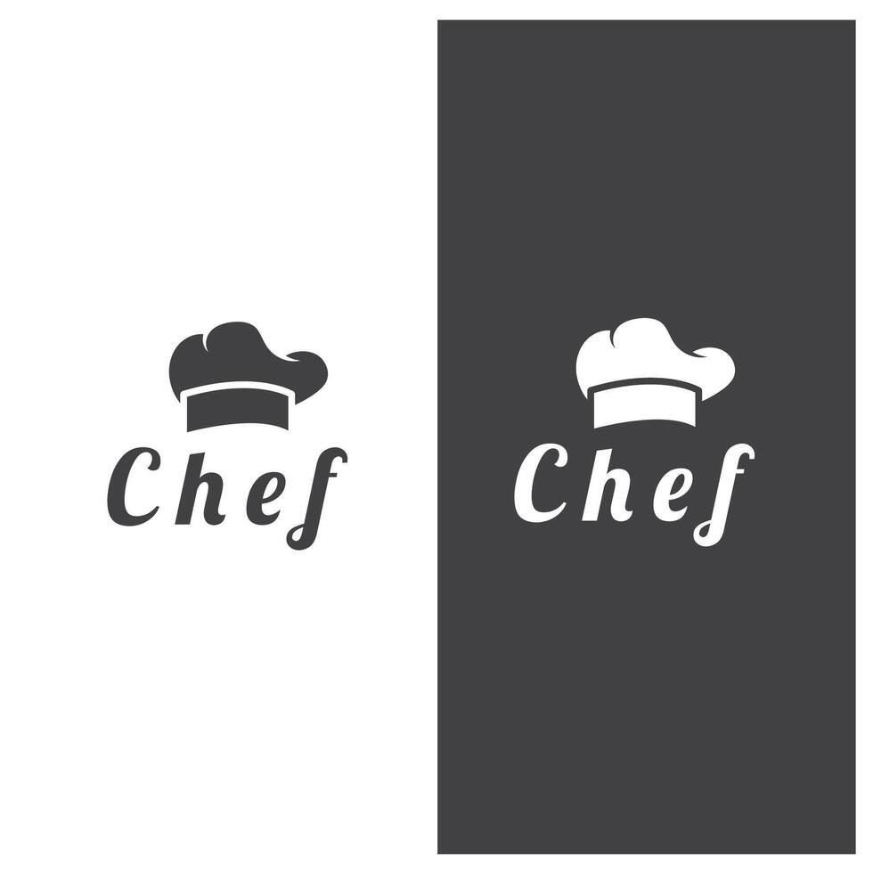 cocinero logo cocinero sombrero Cocinando y abastecimiento logo vektor diseño vector