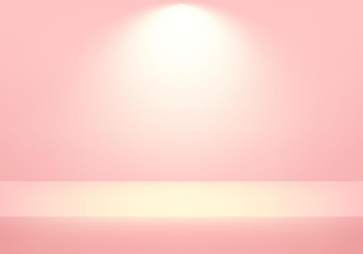 Empty soft pink studio room background. Empty room with light effects. Template mock up for display of product, Business backdrop. illustration. vector