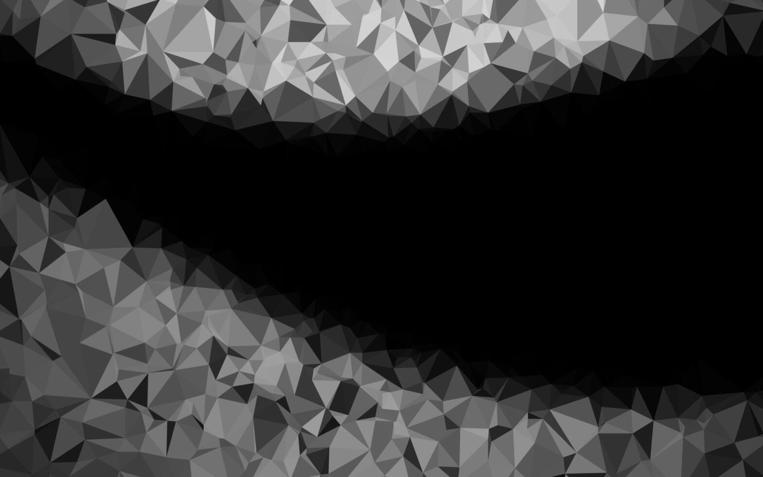 Light Silver, Gray polygonal template. vector