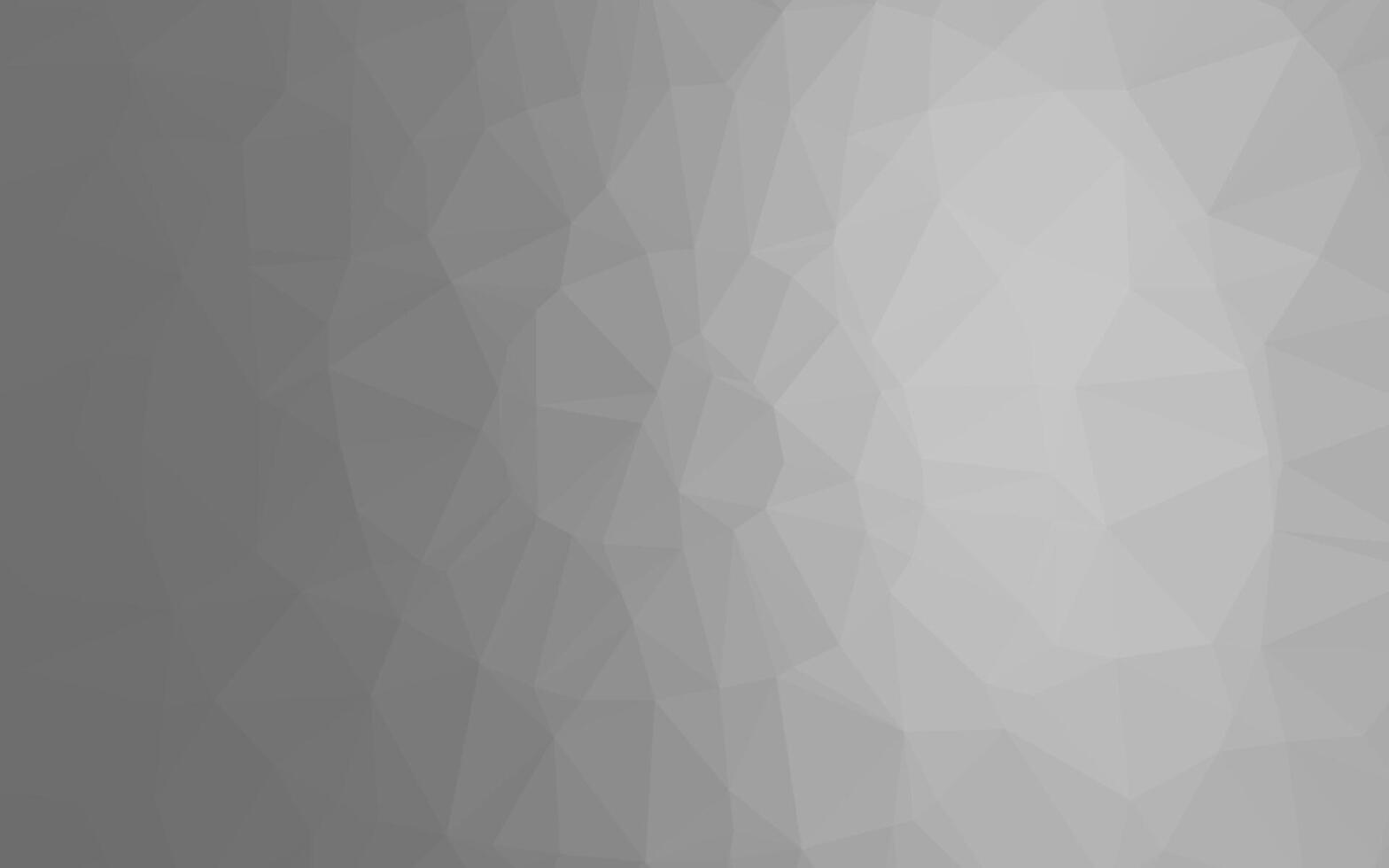 Light Silver, Gray polygonal template. vector