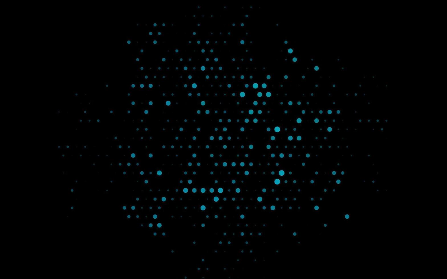 Dark BLUE layout with circle shapes. vector