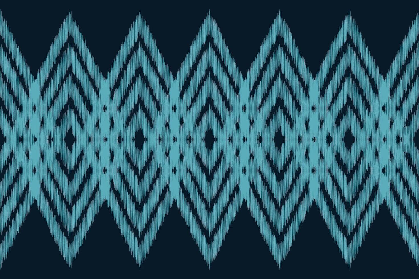 traditional Ethnic ikat motif fabric pattern geometric style.African Ikat embroidery Ethnic oriental pattern blue background wallpaper. Abstract,,illustration.Texture,frame,decoration. vector