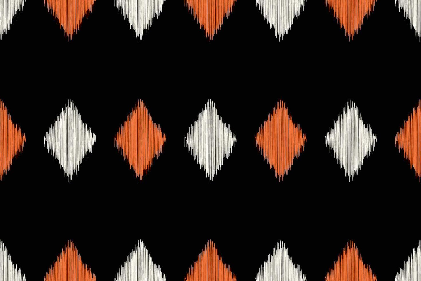 Traditional Ethnic ikat motif fabric background pattern geometric .African Ikat embroidery Ethnic oriental pattern black background wallpaper. Abstract,,illustration.Texture,frame,decoration. vector