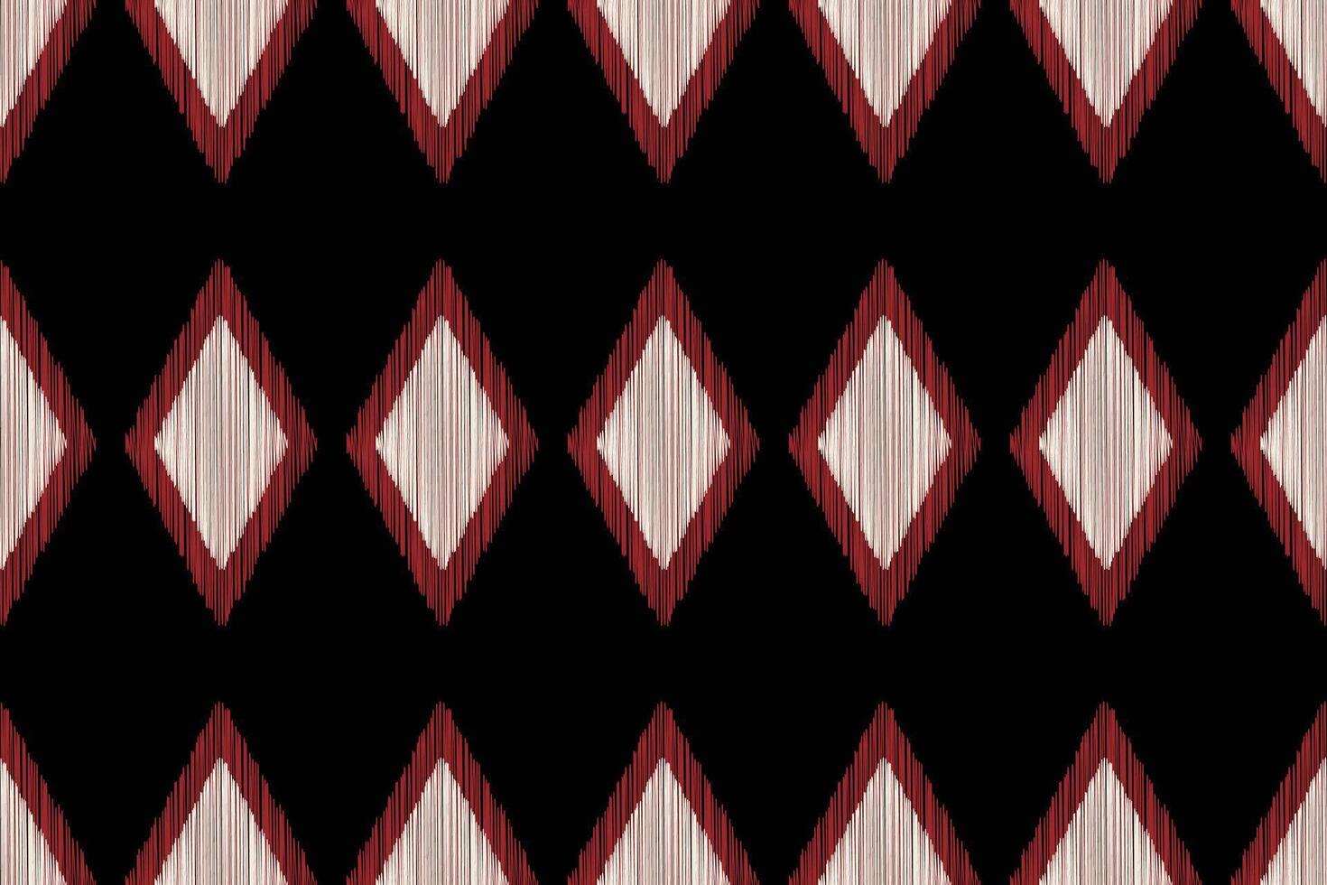 Traditional Ethnic ikat motif fabric background pattern geometric .African Ikat embroidery Ethnic oriental pattern black background wallpaper. Abstract,,illustration.Texture,frame,decoration. vector
