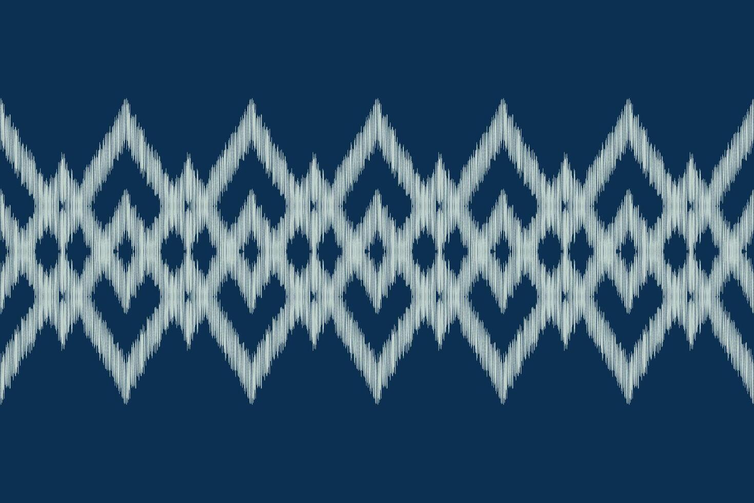 Traditional Ethnic ikat motif fabric pattern geometric style.African Ikat embroidery Ethnic oriental pattern blue background wallpaper. Abstract,,illustration.Texture,frame,decoration. vector