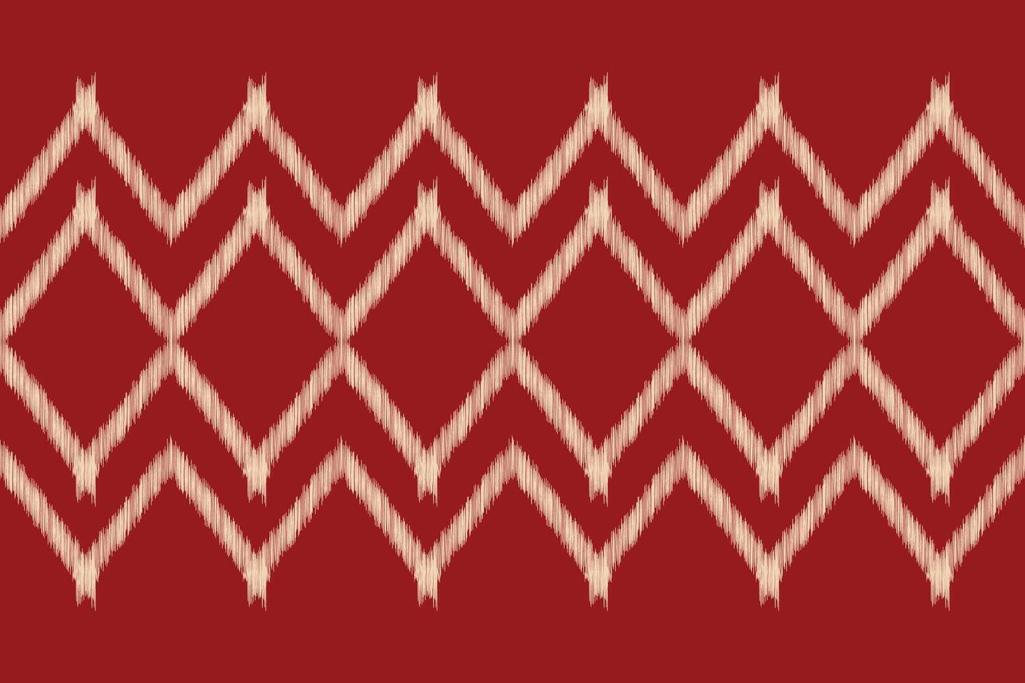traditional Ethnic ikat motif fabric pattern geometric style.African Ikat embroidery Ethnic oriental pattern red background wallpaper. Abstract,,illustration.Texture,frame,decoration. vector