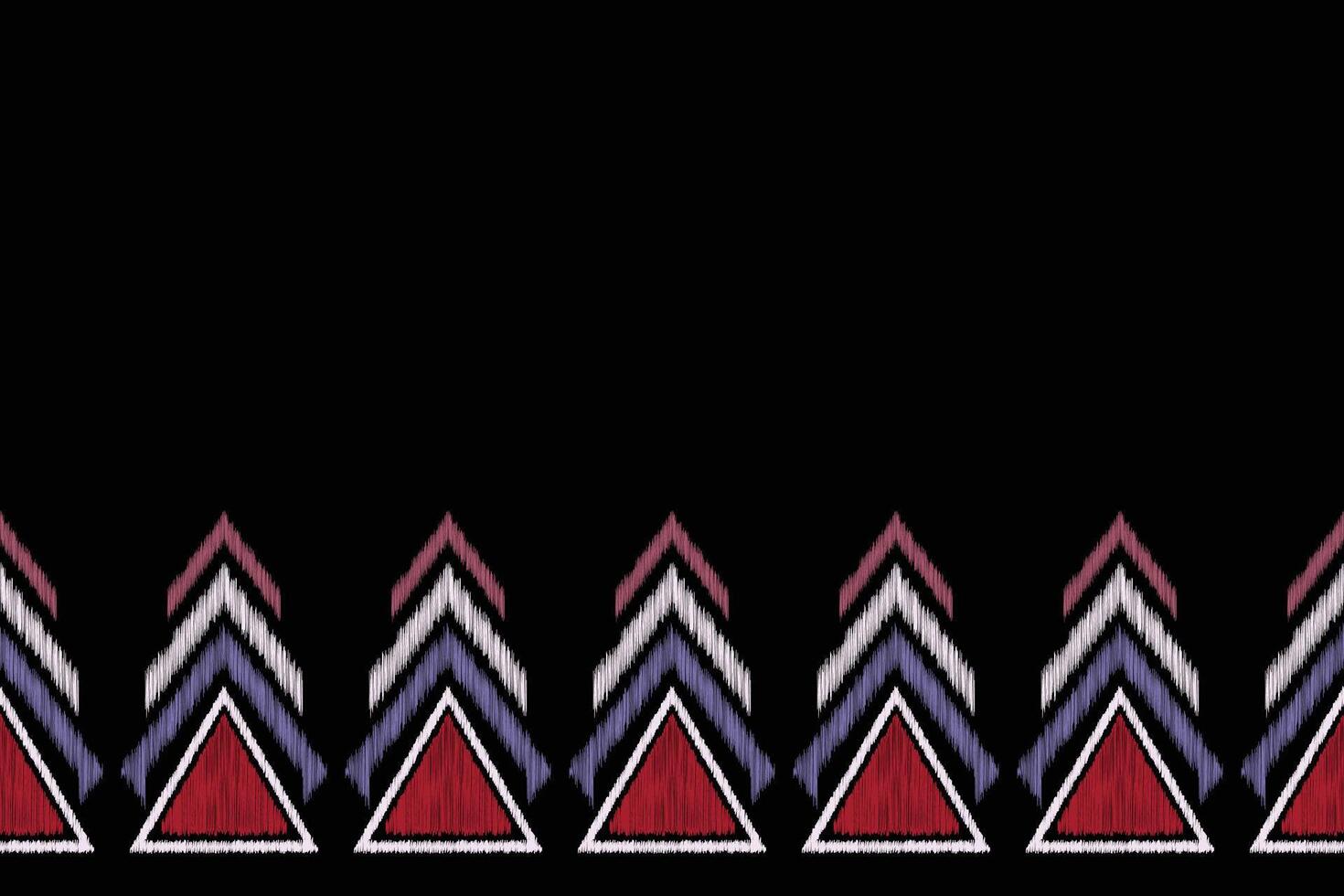 Traditional Ethnic ikat motif fabric background pattern geometric .African Ikat embroidery Ethnic oriental pattern black background wallpaper. Abstract,,illustration.Texture,frame,decoration. vector