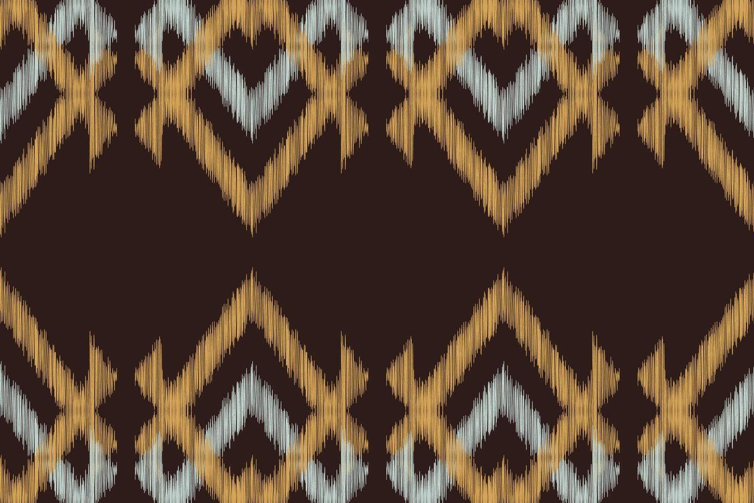 Traditional Ethnic ikat motif fabric pattern background geometric .African Ikat embroidery Ethnic oriental pattern brown background wallpaper. Abstract,,illustration.Texture,frame,decoration. vector