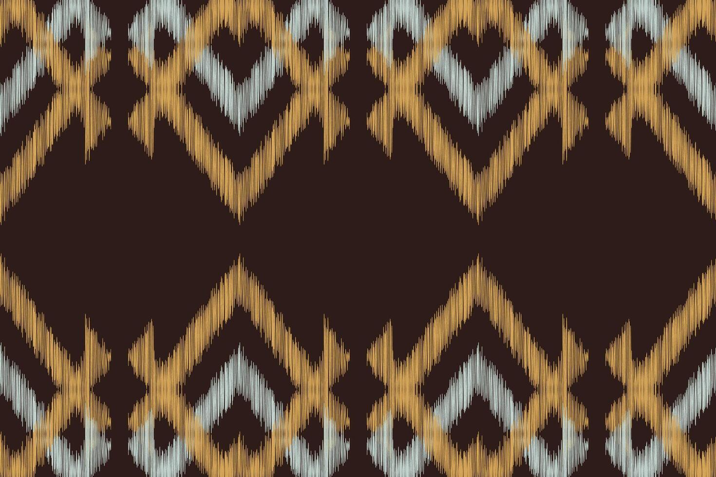 tradicional étnico ikat motivo tela modelo antecedentes geométrico .africano ikat bordado étnico oriental modelo marrón antecedentes fondo de pantalla. resumen, ilustración.textura, marco, decoración. vector