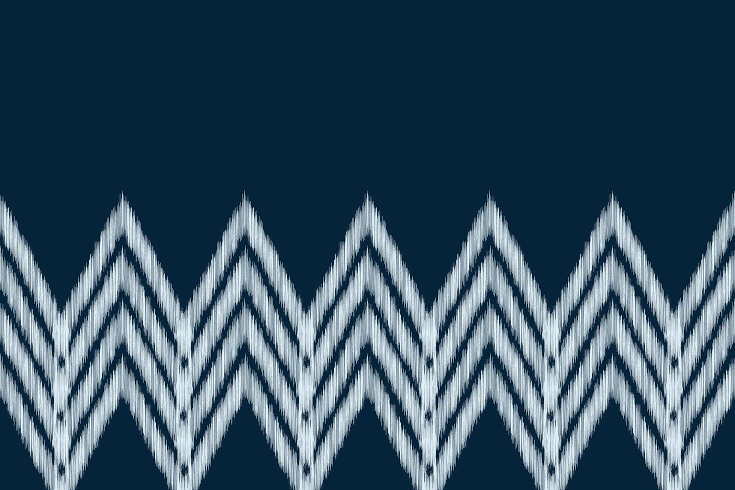 traditional Ethnic ikat motif fabric pattern geometric style.African Ikat embroidery Ethnic oriental pattern blue background wallpaper. Abstract,,illustration.Texture,frame,decoration. vector