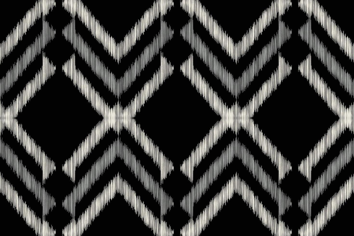 Traditional Ethnic ikat motif fabric background pattern geometric .African Ikat embroidery Ethnic oriental pattern black background wallpaper. Abstract,,illustration.Texture,frame,decoration. vector