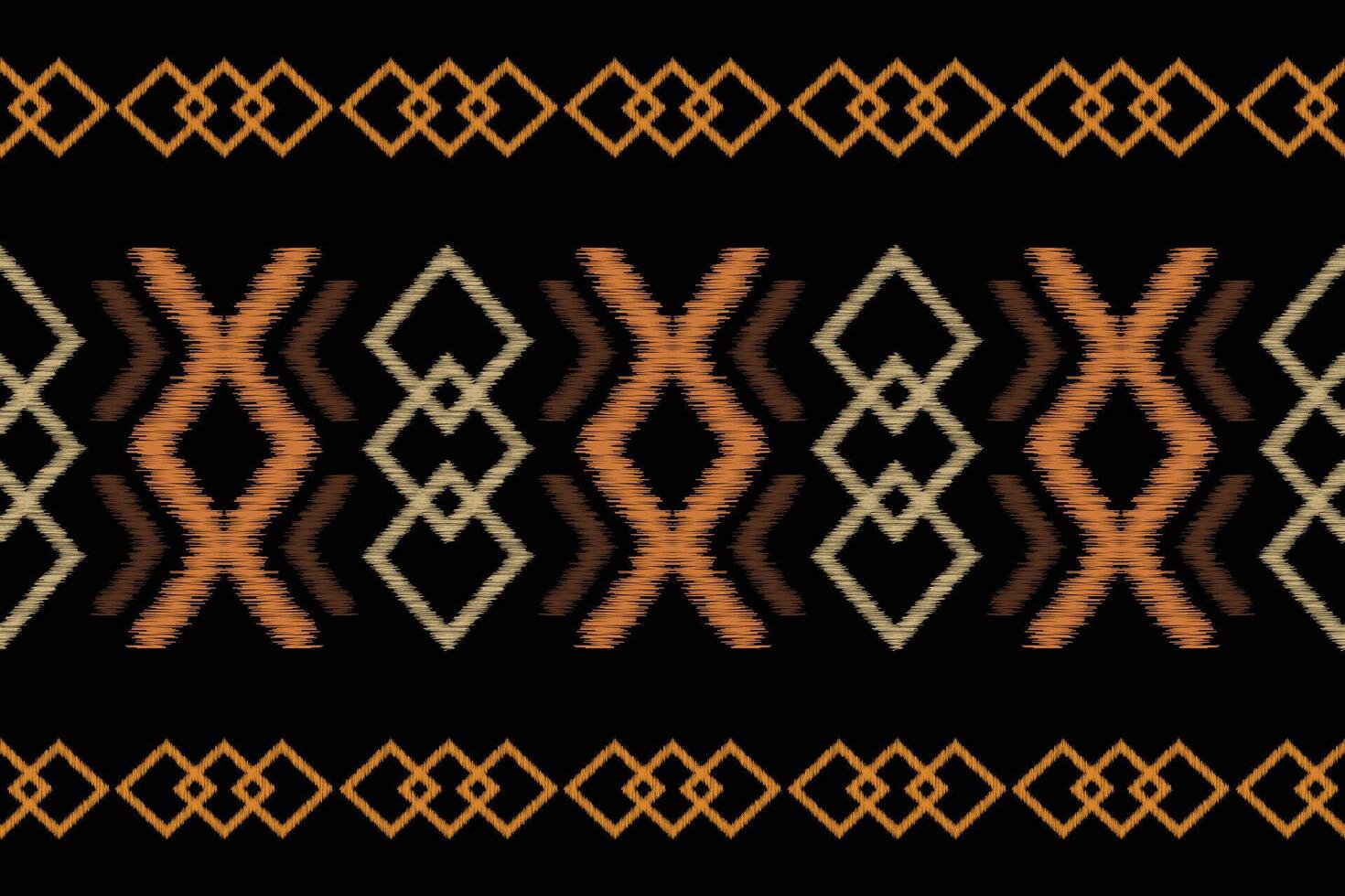 Traditional Ethnic ikat motif fabric background pattern geometric .African Ikat embroidery Ethnic oriental pattern black background wallpaper. Abstract,,illustration.Texture,frame,decoration. vector