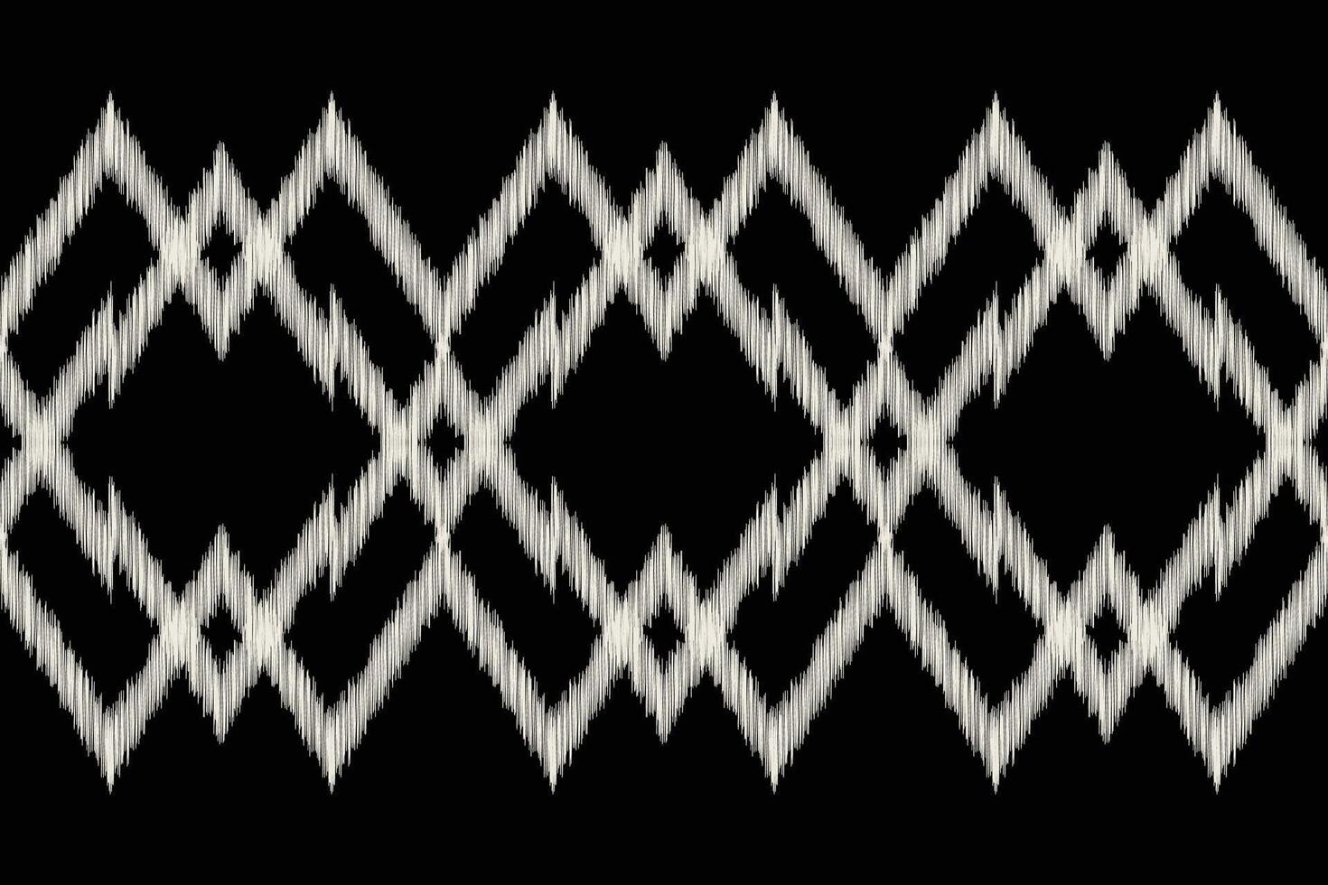 Traditional Ethnic ikat motif fabric background pattern geometric .African Ikat embroidery Ethnic oriental pattern black background wallpaper. Abstract,,illustration.Texture,frame,decoration. vector