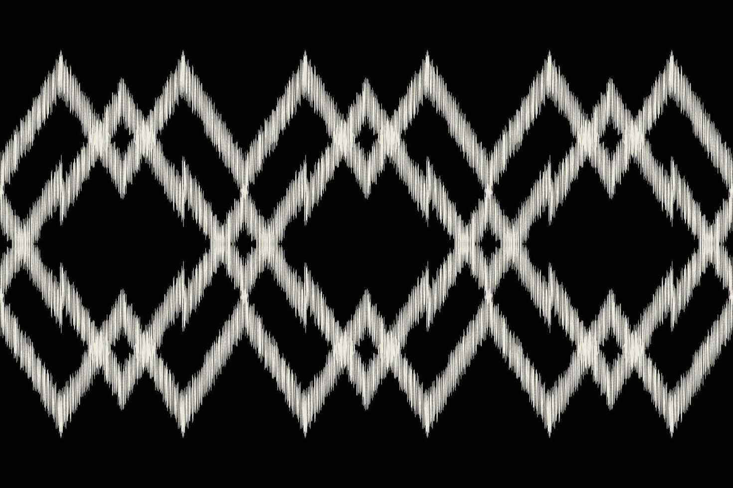 Traditional Ethnic ikat motif fabric background pattern geometric .African Ikat embroidery Ethnic oriental pattern black background wallpaper. Abstract,,illustration.Texture,frame,decoration. vector