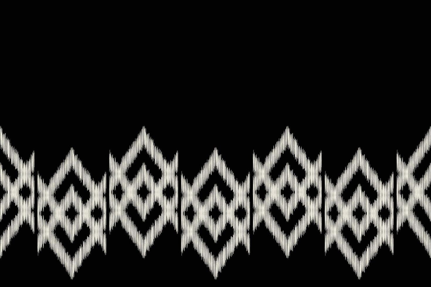 Traditional Ethnic ikat motif fabric background pattern geometric .African Ikat embroidery Ethnic oriental pattern black background wallpaper. Abstract,,illustration.Texture,frame,decoration. vector
