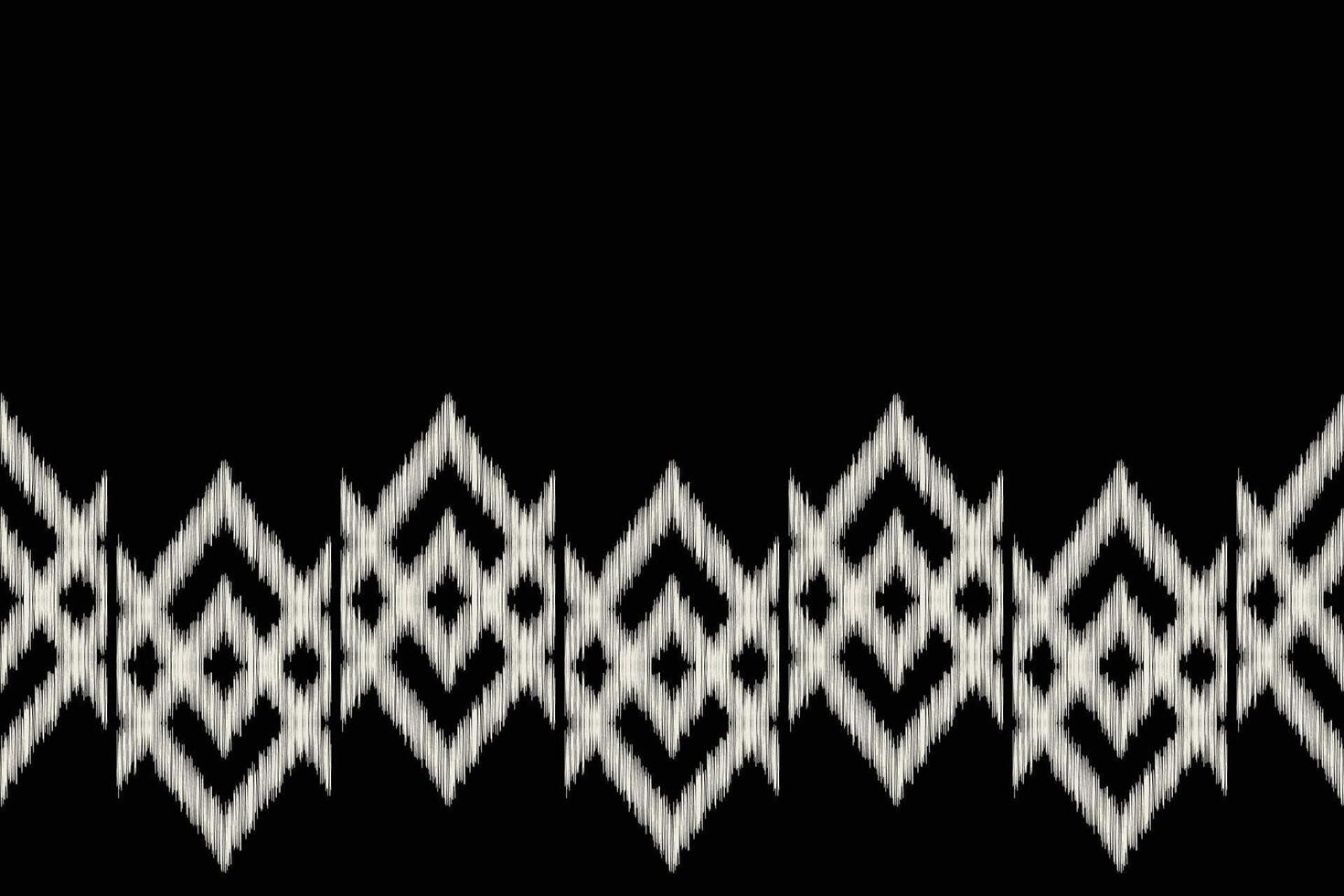 Traditional Ethnic ikat motif fabric background pattern geometric .African Ikat embroidery Ethnic oriental pattern black background wallpaper. Abstract,,illustration.Texture,frame,decoration. vector