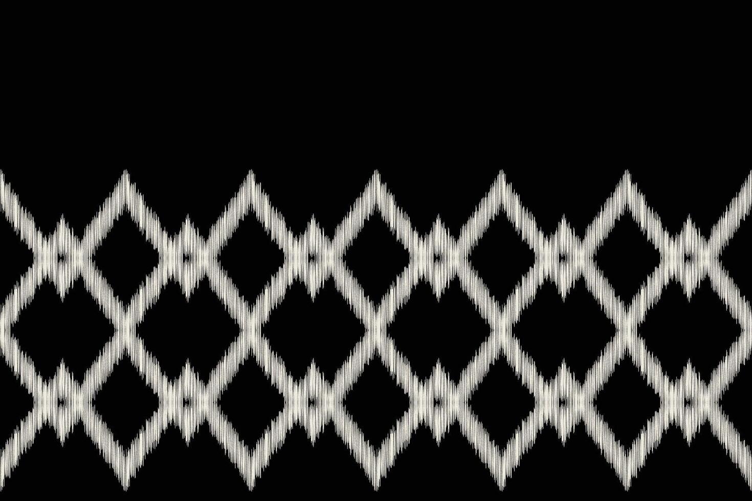 Traditional Ethnic ikat motif fabric background pattern geometric .African Ikat embroidery Ethnic oriental pattern black background wallpaper. Abstract,,illustration.Texture,frame,decoration. vector