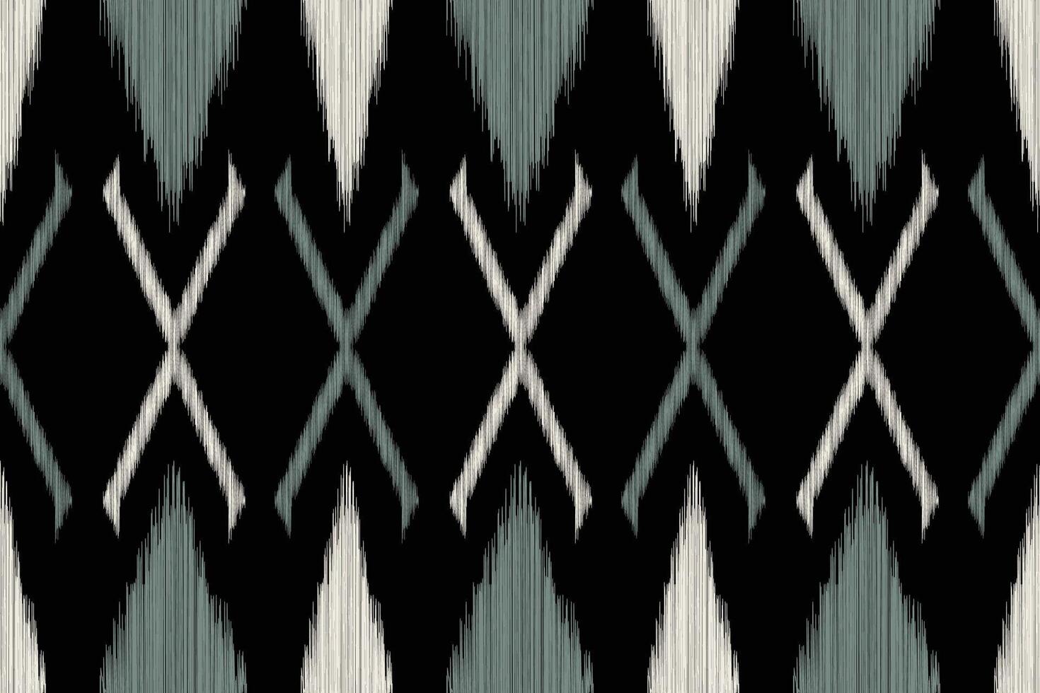 Traditional Ethnic ikat motif fabric background pattern geometric .African Ikat embroidery Ethnic oriental pattern black background wallpaper. Abstract,,illustration.Texture,frame,decoration. vector