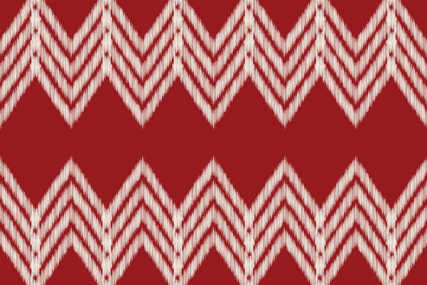 tradicional étnico ikat motivo tela modelo geométrico estilo.africano ikat bordado étnico oriental modelo rojo antecedentes fondo de pantalla. resumen, ilustración.textura, marco, decoración. vector