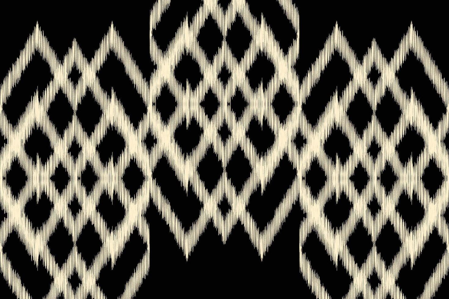 Traditional Ethnic ikat motif fabric background pattern geometric .African Ikat embroidery Ethnic oriental pattern black background wallpaper. Abstract,,illustration.Texture,frame,decoration. vector