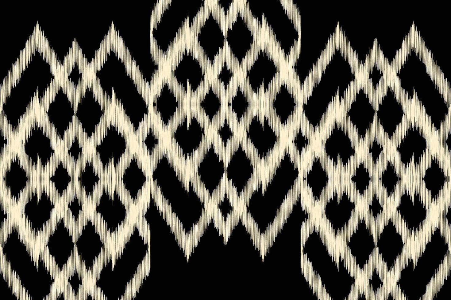 Traditional Ethnic ikat motif fabric background pattern geometric .African Ikat embroidery Ethnic oriental pattern black background wallpaper. Abstract,,illustration.Texture,frame,decoration. vector