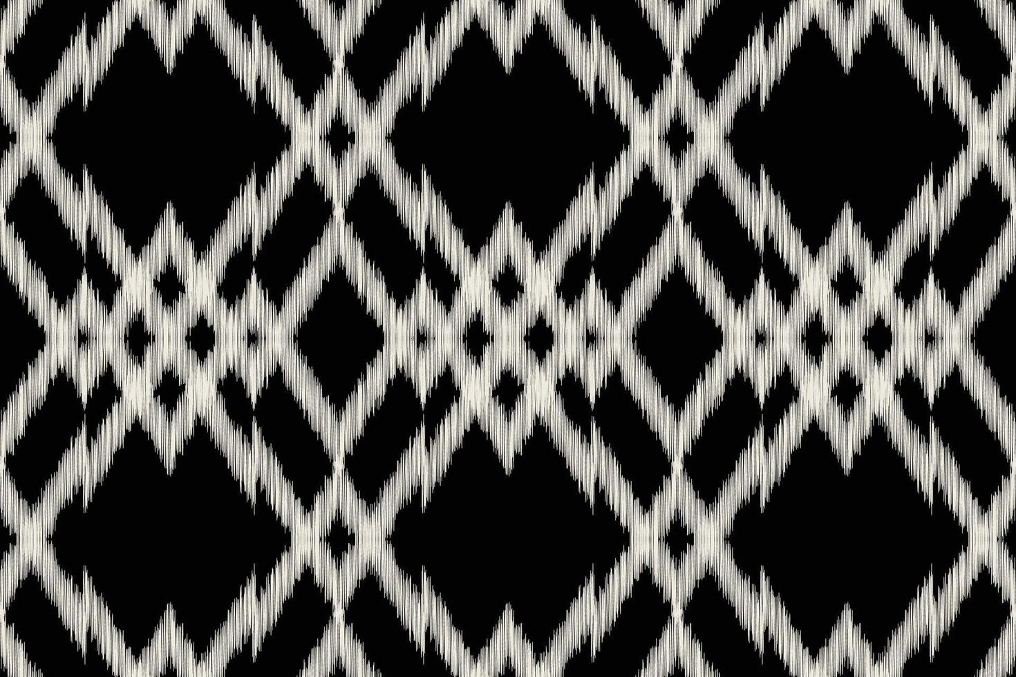 Traditional Ethnic ikat motif fabric background pattern geometric .African Ikat embroidery Ethnic oriental pattern black background wallpaper. Abstract,,illustration.Texture,frame,decoration. vector