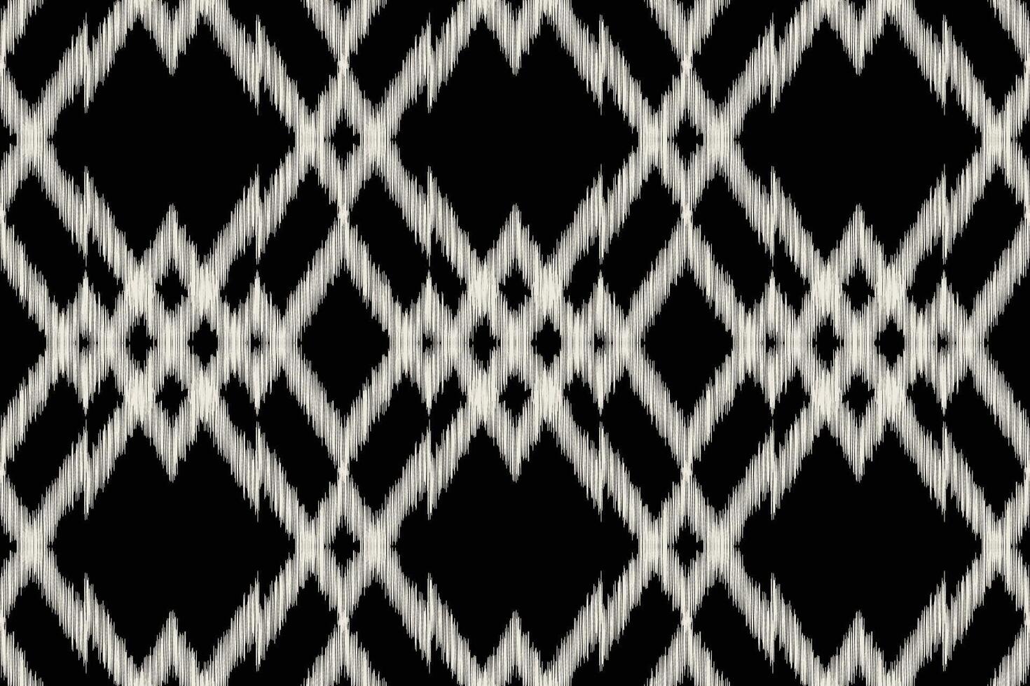 Traditional Ethnic ikat motif fabric background pattern geometric .African Ikat embroidery Ethnic oriental pattern black background wallpaper. Abstract,,illustration.Texture,frame,decoration. vector