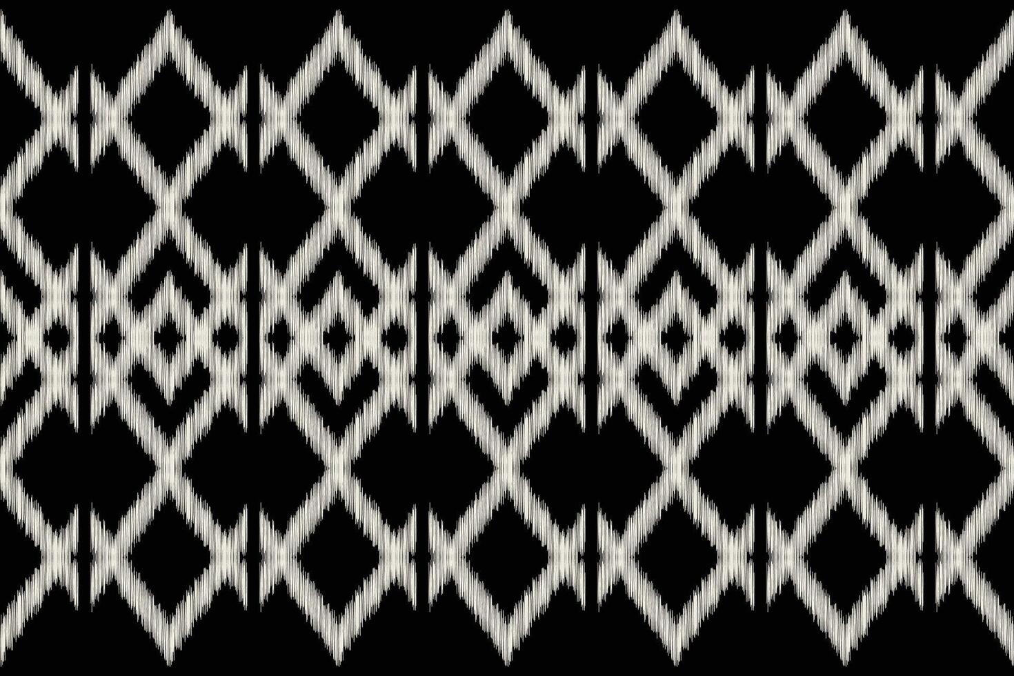 Traditional Ethnic ikat motif fabric background pattern geometric .African Ikat embroidery Ethnic oriental pattern black background wallpaper. Abstract,,illustration.Texture,frame,decoration. vector