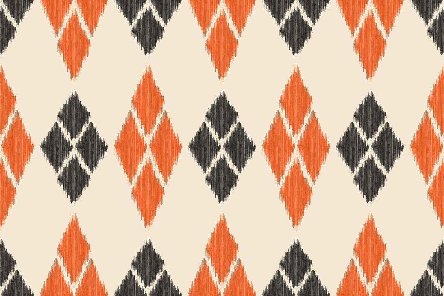 tradicional étnico ikat motivo tela modelo antecedentes geométrico .africano ikat bordado étnico oriental modelo marrón antecedentes fondo de pantalla. resumen, ilustración.textura, marco, decoración. vector